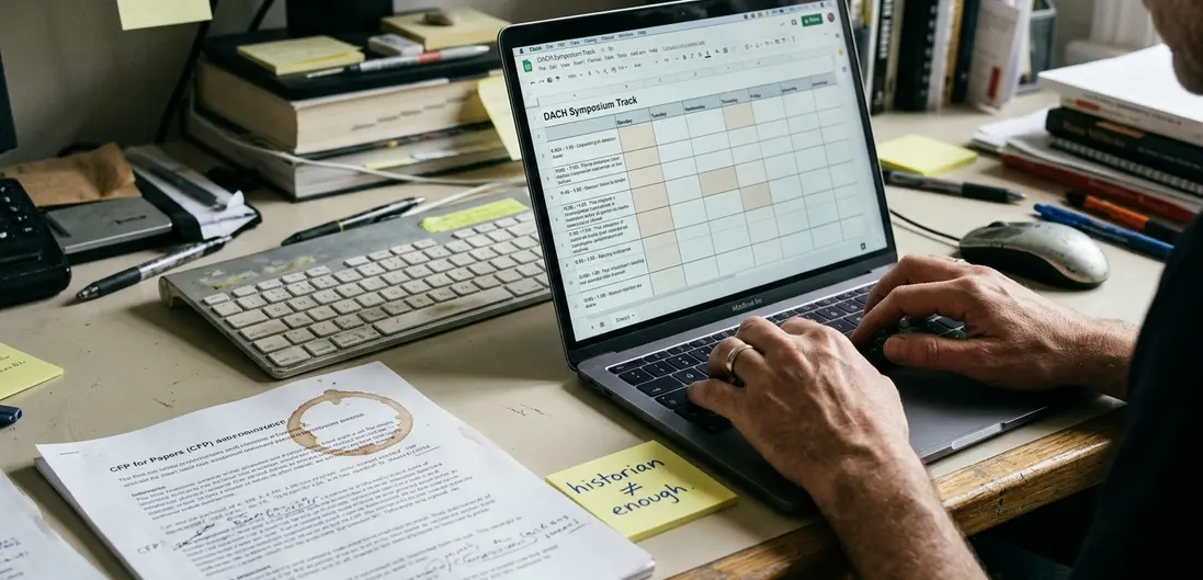 Documentary take on Content creation workspace, clean aesthetic — but only relatively